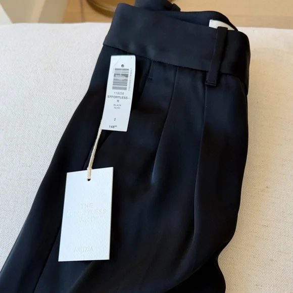 New With Tags Aritzia Satin Effortless Pants - Picture 3 of 5